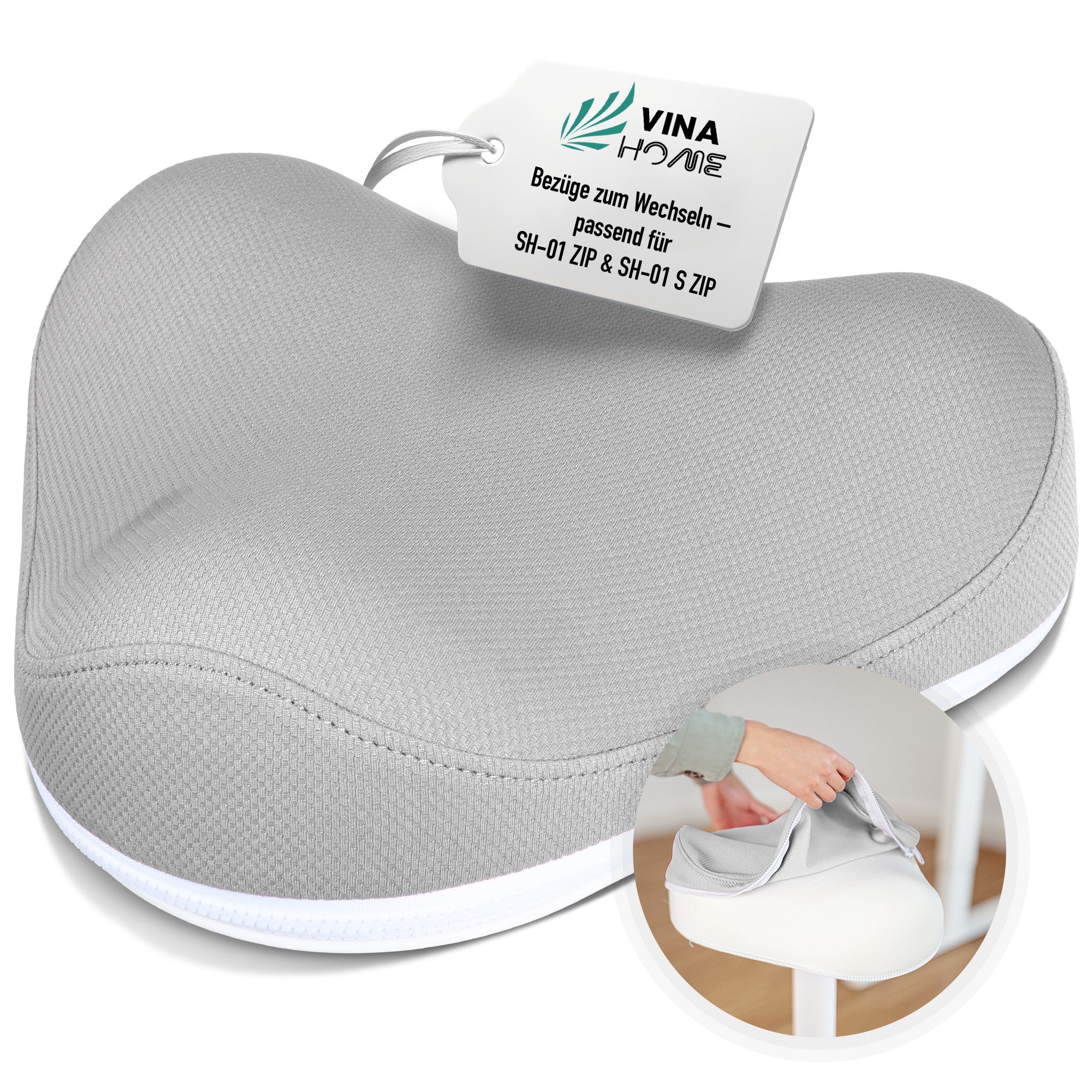 VINA Home® SH-01 ZIP Premium Sitzbezug | Perfekt geeignet für die Modelle SH-01 ZIP und SH-01S ZIP