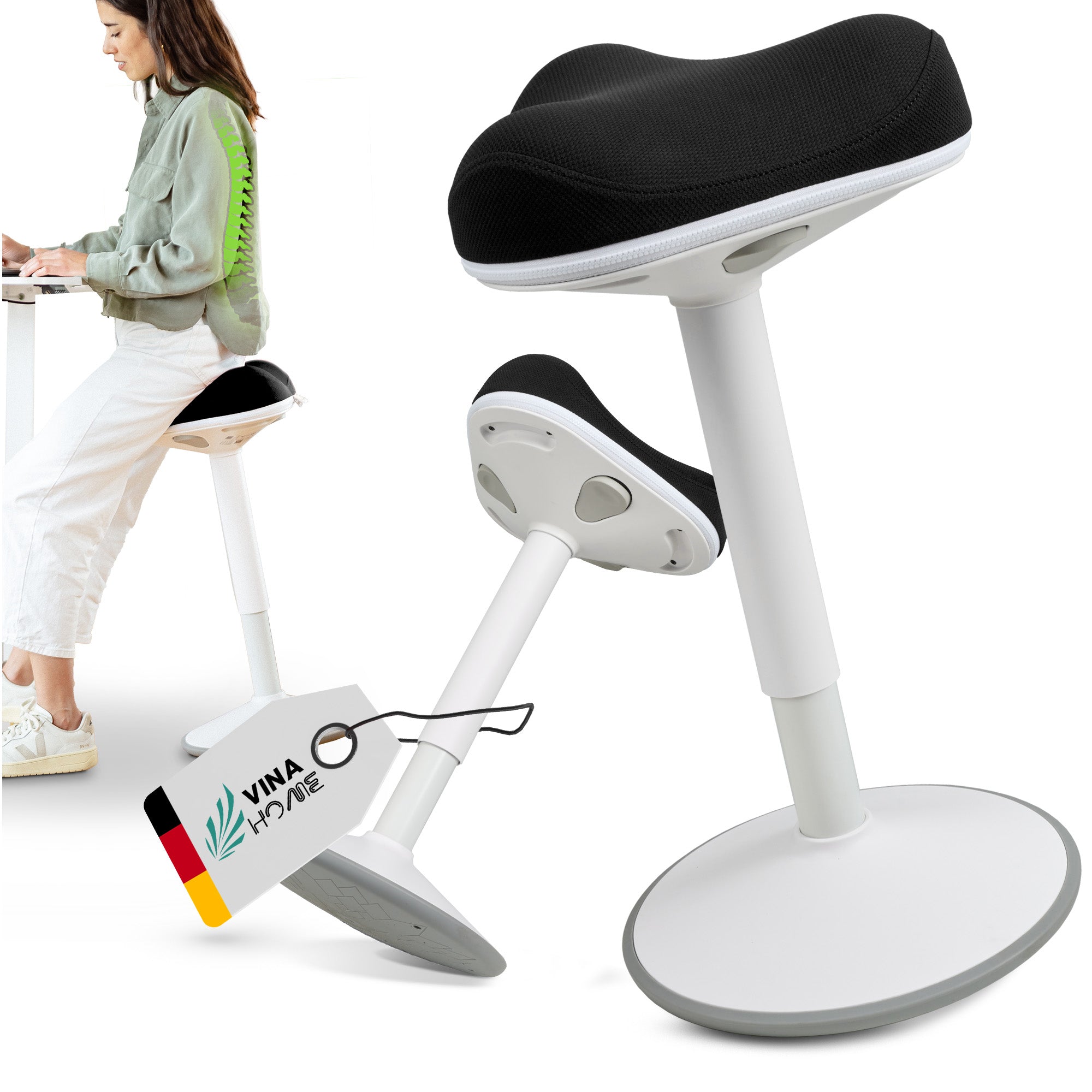 VINA Home® SH-01 ZIP Premium Sitzbezug | Perfekt geeignet für die Modelle SH-01 ZIP und SH-01S ZIP