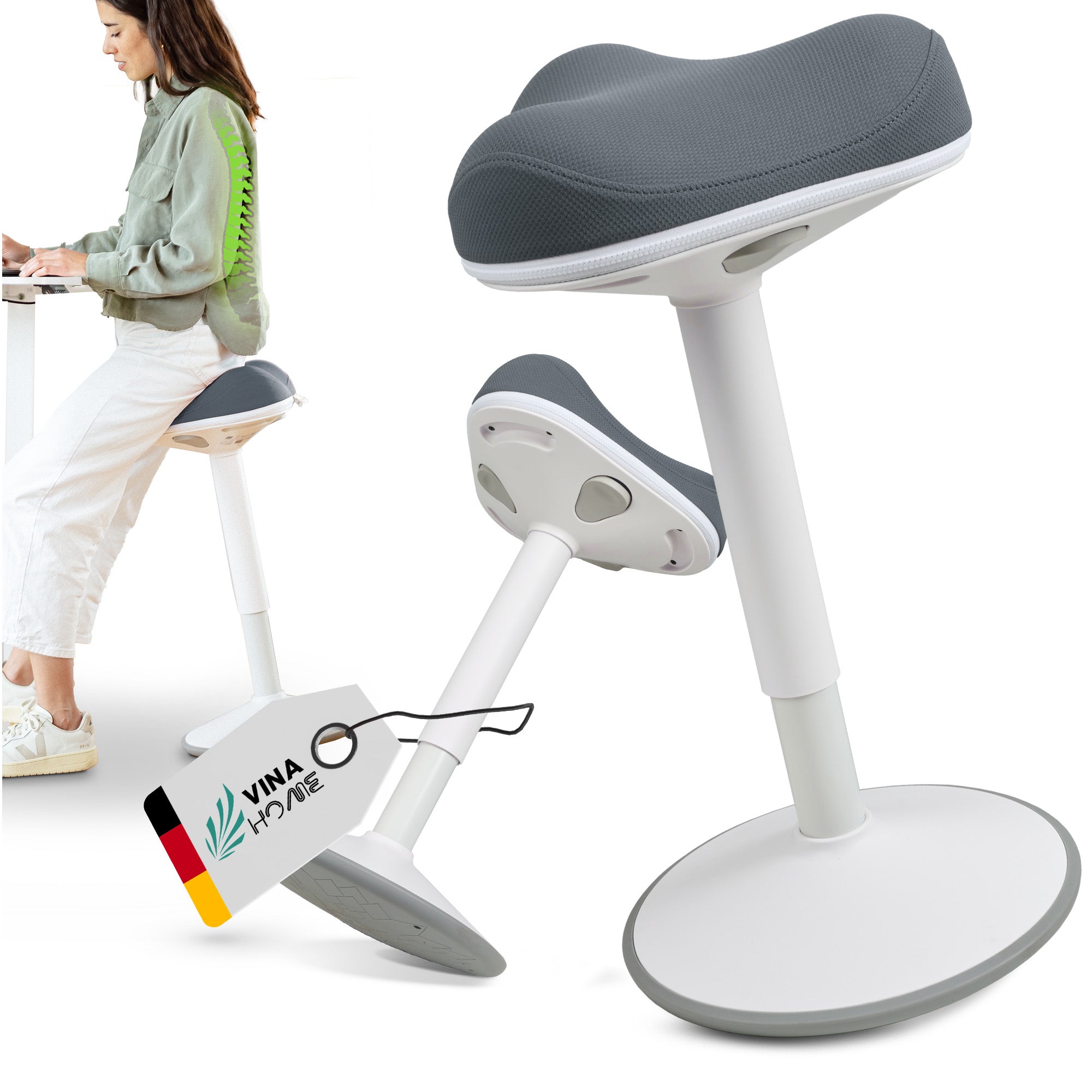 VINA Home® SH-01 ZIP Premium Sitzbezug | Perfekt geeignet für die Modelle SH-01 ZIP und SH-01S ZIP