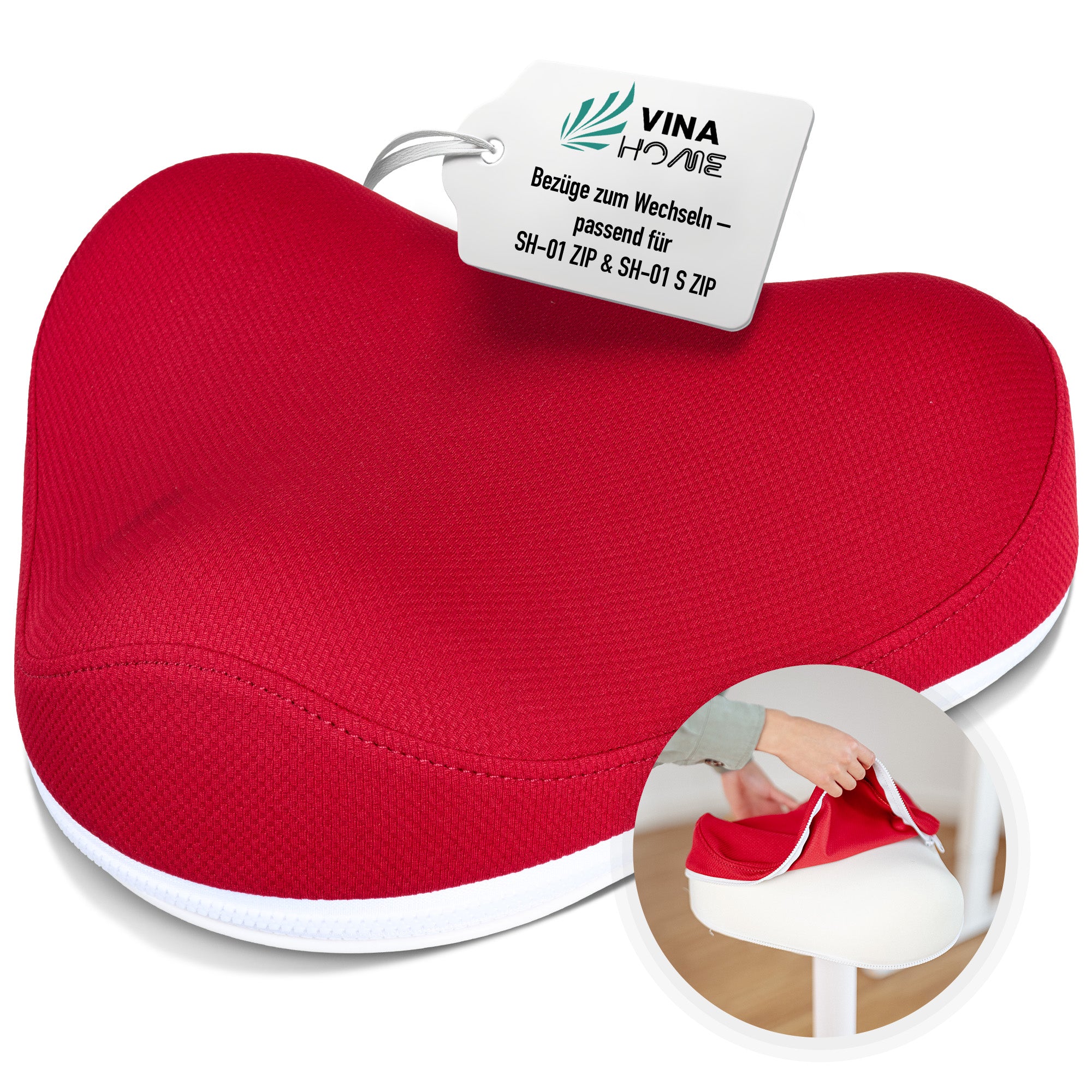 VINA Home® SH-01 ZIP Premium Sitzbezug | Perfekt geeignet für die Modelle SH-01 ZIP und SH-01S ZIP