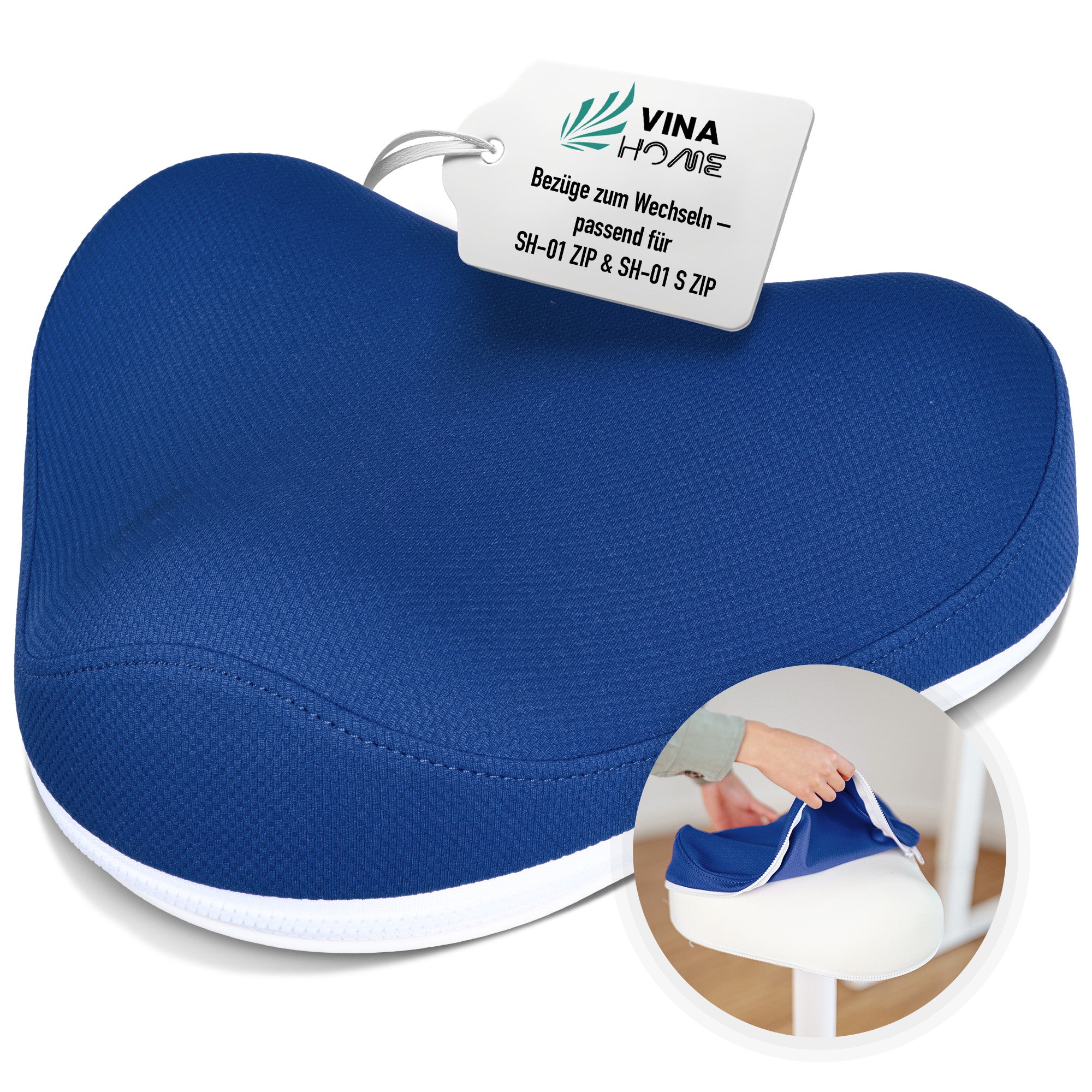 VINA Home® SH-01 ZIP Premium Sitzbezug | Perfekt geeignet für die Modelle SH-01 ZIP und SH-01S ZIP