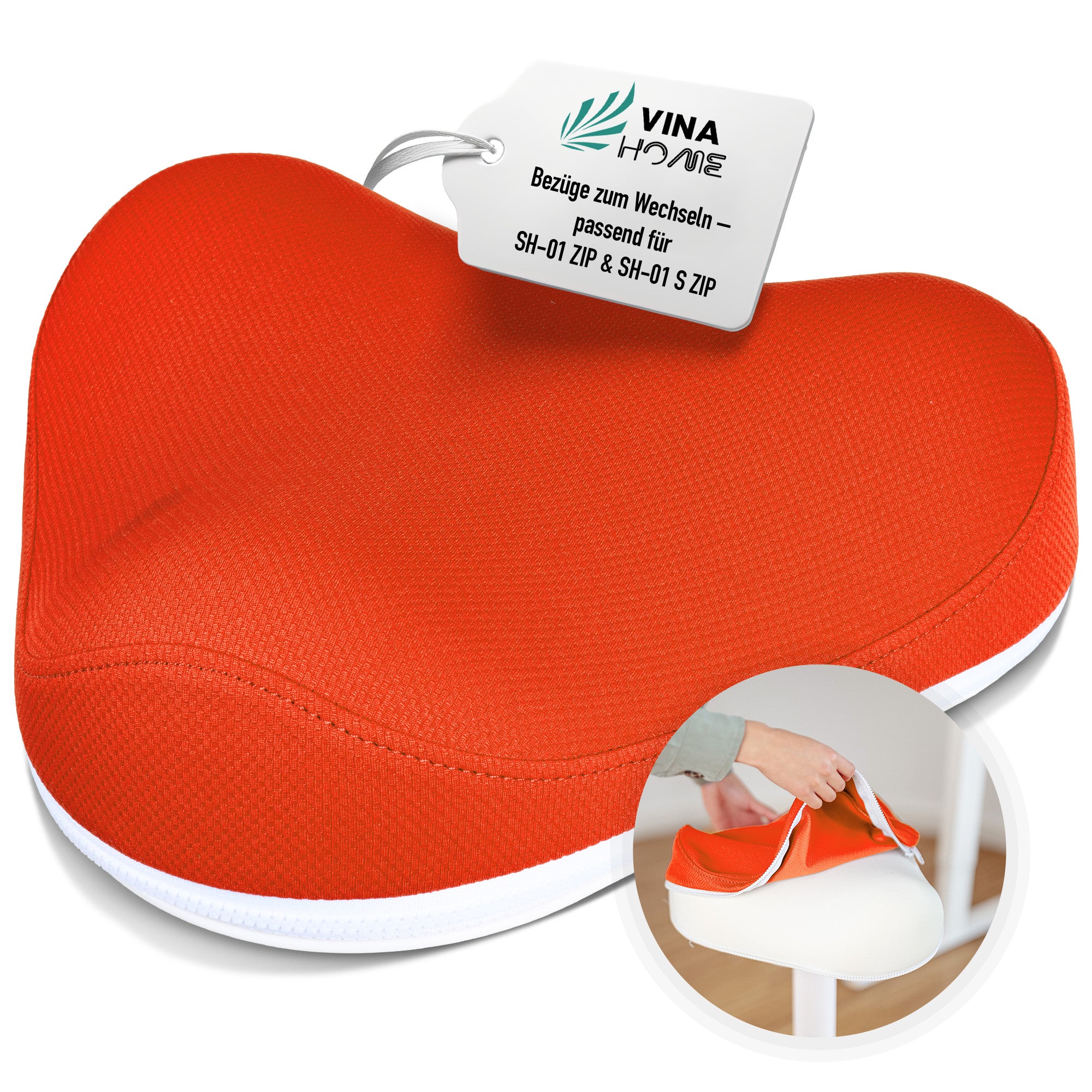 VINA Home® SH-01 ZIP Premium Sitzbezug | Perfekt geeignet für die Modelle SH-01 ZIP und SH-01S ZIP